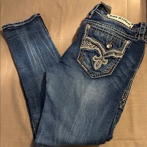 Rock Revival Dark Blue Skinny Jeans